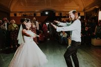 Retro Horror Movie Themed Wedding at a Cinema