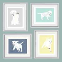 puppy dog art toddler boy decor toddler boy Nursery Art toddler wall art puppy art dog art baby Boy Nursery puppy nursery baby animal prints