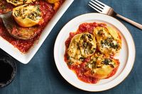 Kale-Artichoke Stuffed Shells