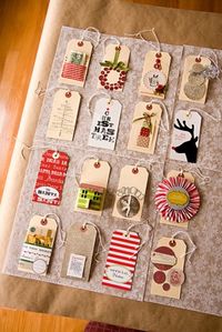 DIY: Make last years Christmas cards into this years gift tags.