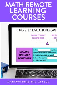 Learn how to make videos on your desktop or iPad for remote learning and get access to free remote lessons for equations and 3D geometry. | maneuveringthemiddle.com