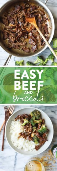 Easy Beef and Broccoli - The BEST beef and broccoli made in 15 min from start to finish. And yes, it's quicker, cheaper and healthier than take-out!