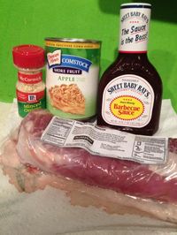 Crockpot Apple Barbecue Pork Loin-The Mom Maven