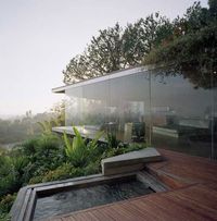 Glass wall home in the Hollywood Hills by architect John Lautner