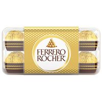 GOURMET CHOCOLATE GIFT BOX: Share the indulgent taste of Ferrero Rocher with this 16-count box of individually wrapped candy for gifting