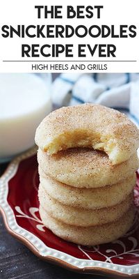 Soft, buttery, chewy, and thick cookies, making them the Best Snickerdoodles Recipe ever!