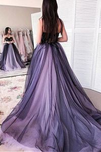 Description Size Chart Purple sweetheart tulle long prom dress purple evening dressProcessing time: 15-18 business daysShipping Time: 7-10 business daysMaterial: tulleShown Color: purpleHemline: lengthBack Details: Zipper-upBuilt-In Bra: YesCustom made size:Custom made: For custom order, we need the following information in the order notes when you check out :Bust:______ cm/inchWaist:______cm/inchHip:_______cm/inchShoulder to Shoulder :_______ cm/inchShoulder to knee( for knee length dress only)