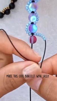 Make this cute bracelet with Sassy in 2022 | Ankle bracelets diy, Anklets diy, Beaded jewelry diy