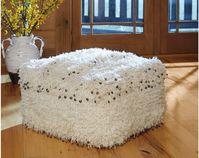 Signature Design by Ashley A1000390 Pouf, Celeste White