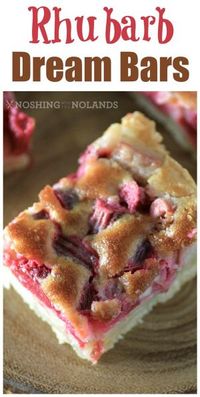 Rhubarb Dream Bars by Noshing With The Nolands