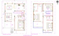 30'X40' North Facing Architecture House Plan in AutoCAD DWG - Cadbull