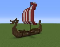 Viking / Nordic Long Boat - GrabCraft - Your number one source for MineCraft buildings, blueprints, tips, ideas, floorplans!