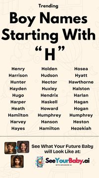 Searching for the perfect middle name for your little guy? 👶 Discover over 30 trendy, classic, and unique middle names starting with 'H' that will make your baby boy's name stand out! ✨ Don't miss out on this ultimate guide for choosing the perfect middle name!