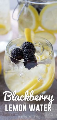 This is the perfect way to help you drink more water! This Blackberry Lemon Infused Water is more refreshing than I can begin to describe. Plus, it's super simple to put together - you've got to give it a try! Great for the hot summer months, but still delicious any other time of the year.