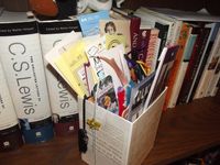 A bookmark collection stored / displayed in a box