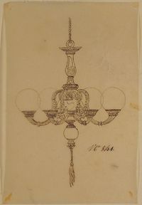 Anonymous, French, 19th century | Designs for a Chandelier | The Met