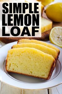 Simple lemon loaf