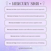 With Mercury Rxing through Aries until April 25th, let’s talk about this fast moving planet! Mercury in your chart represents your communication and thinking style. To find out where your Mercury is - go to your chart and look for the Mercury glyph or the word and then check the zodiac sign it’s in. Swipe 👉🏾 to find out what it means for what zodiac sign your Mercury is in. For example; my Mercury is in Sagittarius - so I tend to think and talk like a Sagittarius- despite being a Capricor...