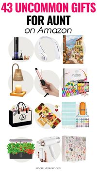 Discover 43 amazing Christmas gifts for your aunt. Thoughtful and unique Christmas presents for aunt to make her holiday special and show love and appreciation! Christmas gift ideas for aunt | Gifts for aunts