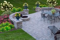 outdoor patio ideas with fire pit | Patio Pictures, Outdoor Living pictures, backyard landscape pictures MA ...