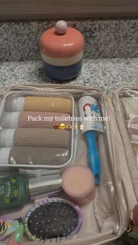 Pack my toiletries with me for Disneyland! I have been loving the neutral vibe!🧴🤎✨  | Pack with me, Packing, Pack my toiletries with me, Toiletries, Travel, Jetset, Flights, Traveling, Travel Accessories, Travel Bags, Travel Toiletry Bag, Pack  #pack #packwithme #toiletriesbag #travelbagready #traveling #travelguide #travelideas