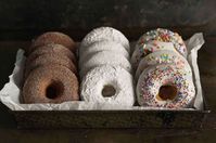 Baked Doughnuts Three Ways | King Arthur Flour: A simple baked doughnut recipe transformed into the type of your choice: cinnamon sugar, plain sugar, coconut, or more.