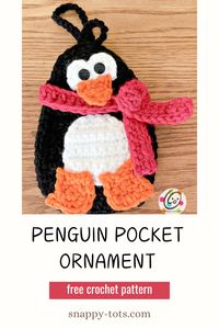 Free Pattern: Penguin Pocket Ornament – snappy tots