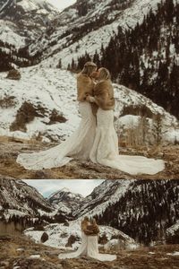 Colorado Elopement Ceremony in the Mountains | Taya and Becky had an intimate winter elopement ceremony in Telluride, Colorado. Discover elopement ceremony ideas, elopement ceremony inspiration, lgbtq wedding attire and colorado elopement locations. Book McKenzie for your Colorado elopement and alternative wedding photography at mckenziebigliazzi.com!