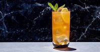 The Northern Harvest Buck is a take on the classic Whiskey Ginger that adds a squeeze of lime and some bitters.