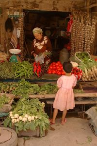 Vegetable Lady . Kashgar