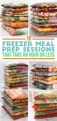 19 Freezer Meal Prep Sessions That Take An Hour Or Less