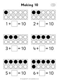 Making 10 Worksheets (SB12207) - SparkleBox