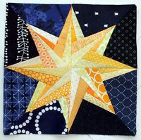 paper pieced star quilt block