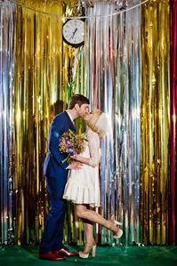 Demelza and Andy were married in Stoke Newington Town Hall followed by a reception at The Mildmay Club in Newington Green. Their wedding was inspired by the kitchen sink dramas of the 60s.