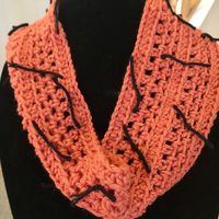 Fall Scarf Cowl Halloween Pumpkin Orange With Black Accents - Etsy