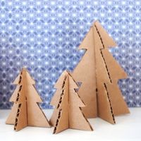 Grab the template and some cardboard to make yourself some uber cute and tiny Christmas trees.