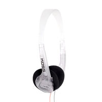 The Koss CL-2 On Ear Headphone features a unique, clear transparent design and soft foam cushions delivering deep bass and crisp highs.

