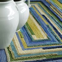 Concentric Squares Rug in Sky from PoshTots