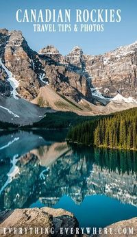 Moraine Lake, Canadian Rockies. Check out more photos and get the best travel tips for your trip to this incredible region of Canada.