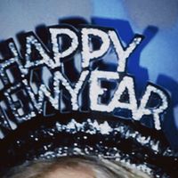 happy new year headband, new year playlist cover aesthetic