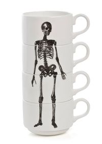 Skeleton Espresso Cup Stack by Phoebe Richardson.