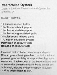 Dragos Charbroiled Oysters Recipe Source: Louisiana Cookin' Magazine Feb 2007 issue, page … | Delicious seafood recipes, Oyster recipes, Charbroiled oysters recipe