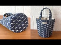 DIY sewing トートバッグの作り方　How to make a tote bag kendin yap çanta bolsa de bricolage DIY包 กระเป๋าทำเอง - YouTube