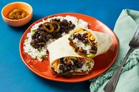 Cheesy Black Bean & Bacon Burritos Recipe | HelloFresh