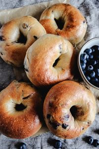 Sourdough Blueberry Bagels - Aberle Home