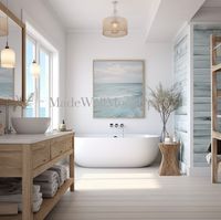 Coastal Bathroom Mock Up, Interior Mock Up, Coastal Bathroom Interior, Bathroom Interior, Coastal Interior, Coastal Mock Up, Bathroom Mockup - Etsy