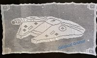 Millennium Falcon Star Wars Filet Crochet Pattern