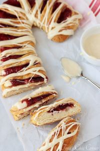 Candy Cane Shaped Raspberry Cheese Danish – Tina's Chic Corner