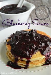 Homemade Blueberry Sauce: Perfect for Pancakes, Ice Cream & Pudding