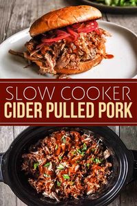 Slow Cooker Cider Pulled Pork